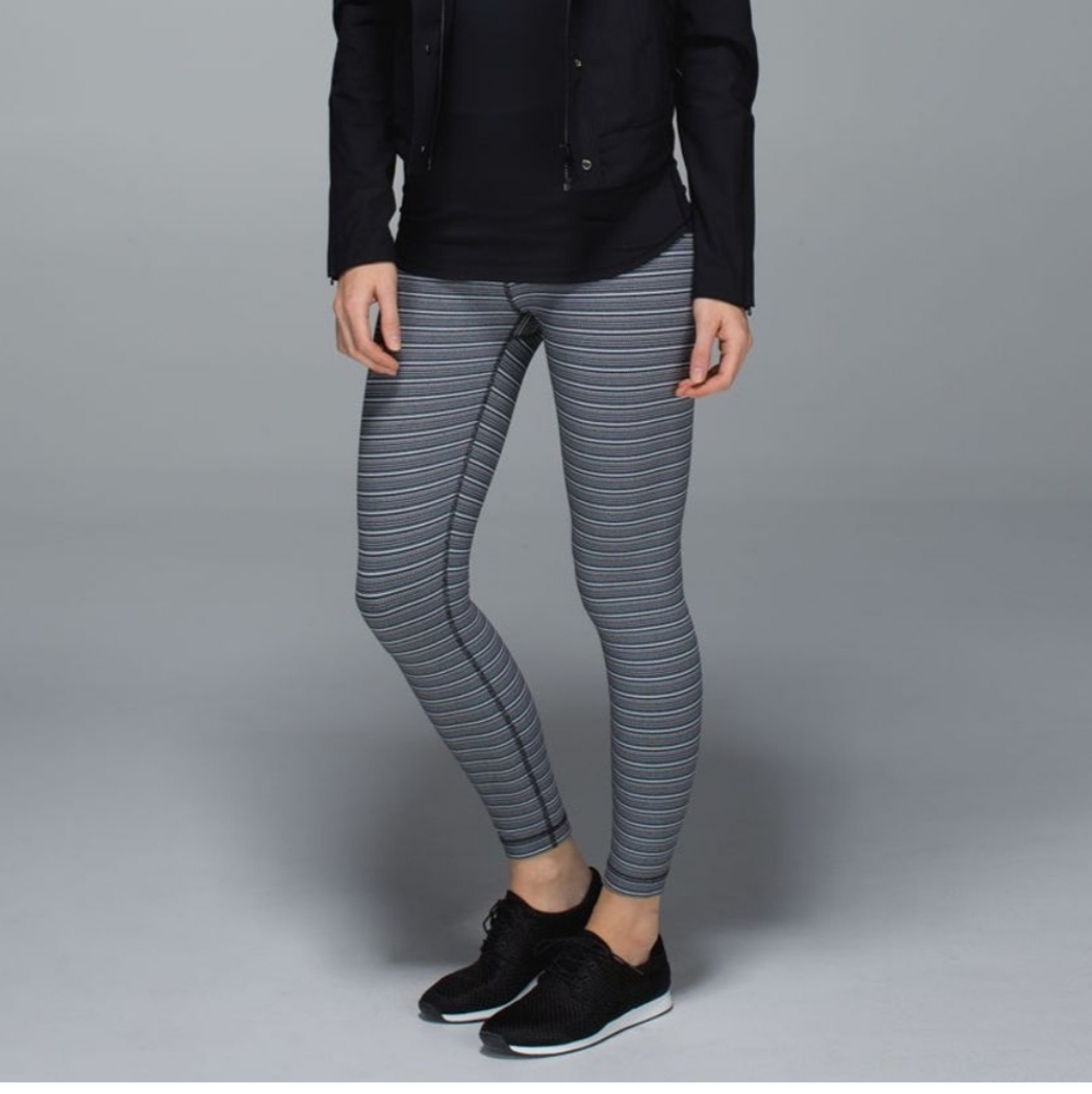 High Times 7/8Pant Textured Stripe Black Deep Coal